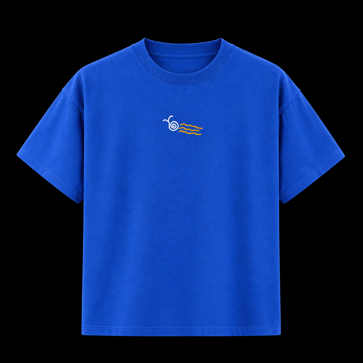 Blue Doodle Oversized T-shirt