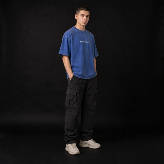 Everblue Denim Wash Boxy Tee