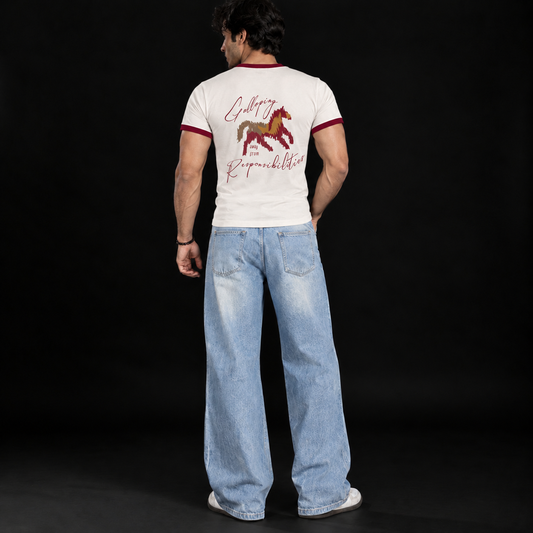 Gallop Away Ringer Tee