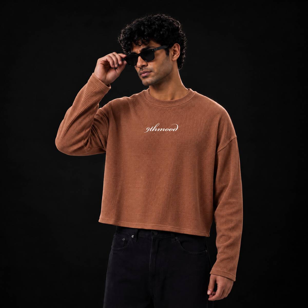 Cocoa Rush Full Sleeve Waffle Knit