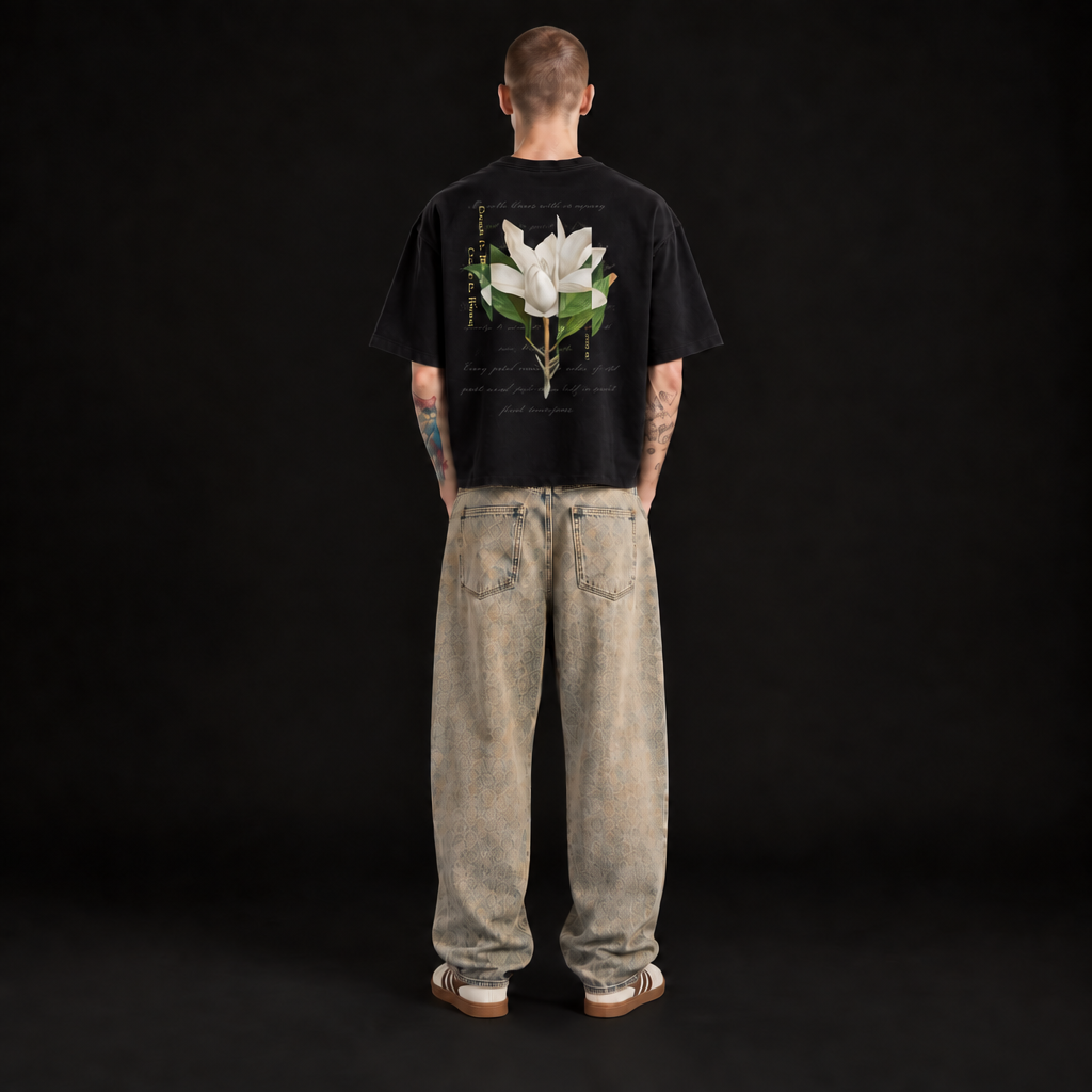 Chaos In Bloom Boxy Fit Tee