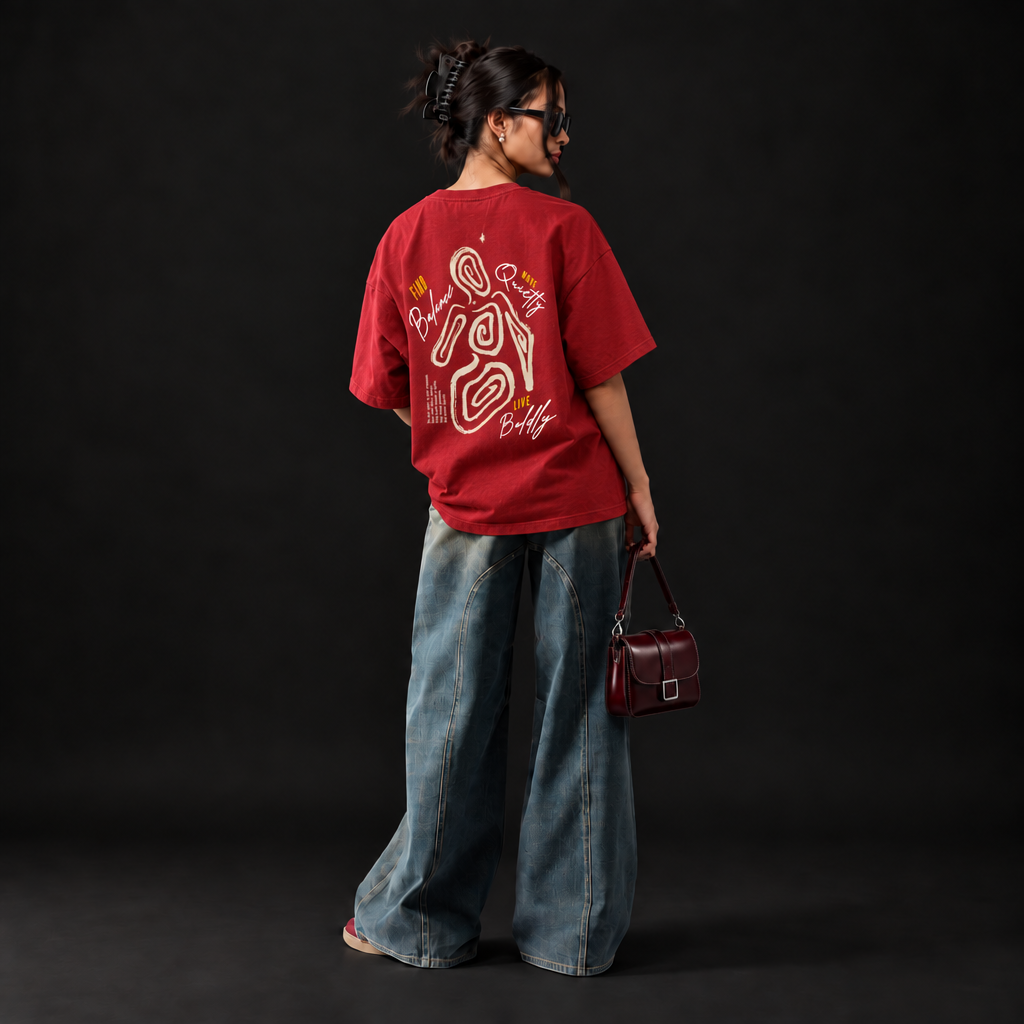 Boldly Unbalanced Oversized T-shirt