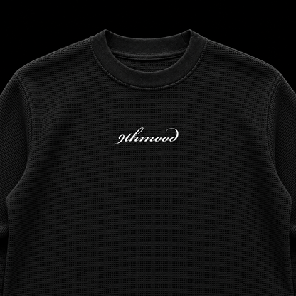 Midnight Full Sleeve Waffle Knit