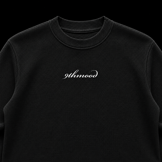 Midnight Full Sleeve Waffle Knit