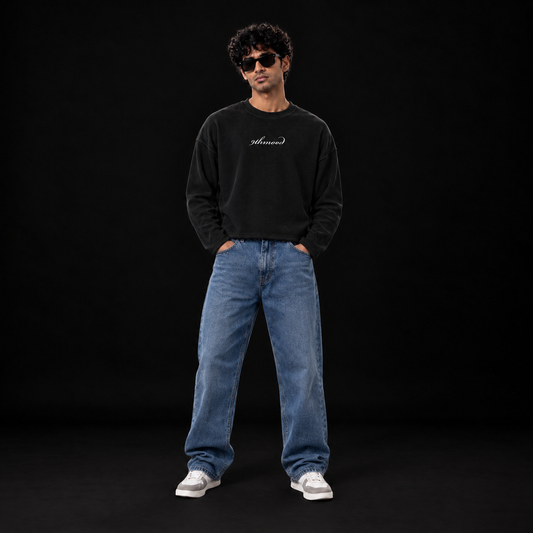 Midnight Full Sleeve Waffle Knit