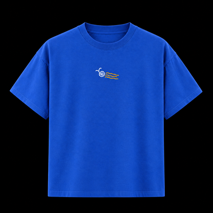 Blue Doodle Oversized T-shirt