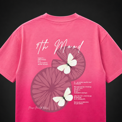 Lily & Butterfly Pink Ombre Wash Boxy Tee