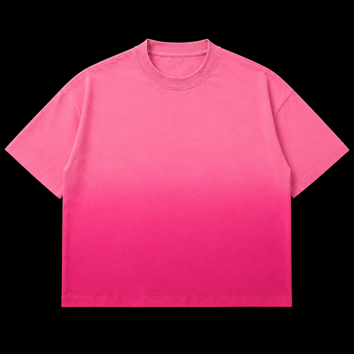 Lily & Butterfly Pink Ombre Wash Boxy Tee