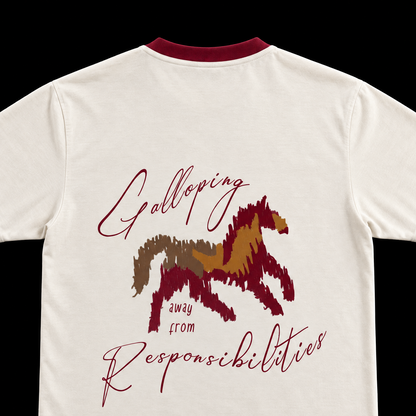 Gallop Away Ringer Tee