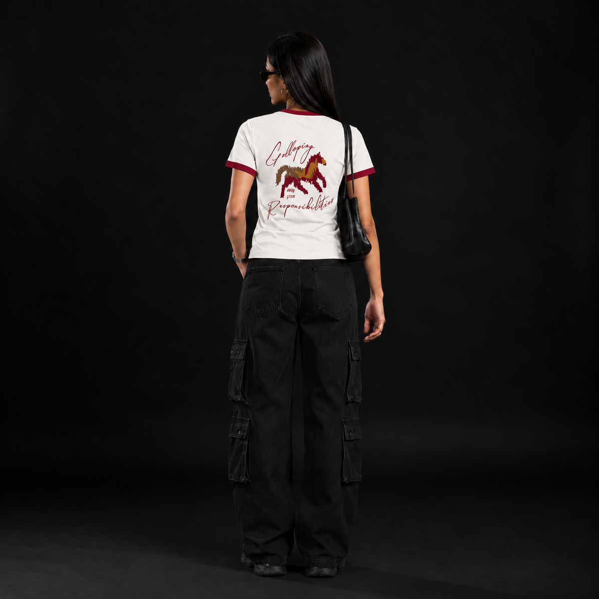Gallop Away Ringer Tee